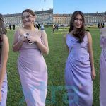 Selepas Berbikini Putih, Leona Buat Netizen Terkejut Dengan Dress Ungu Pula – “Mat Salih Pun Ada Tahap Sopan”